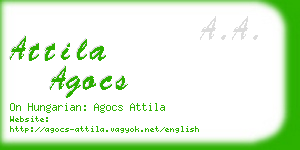 attila agocs business card